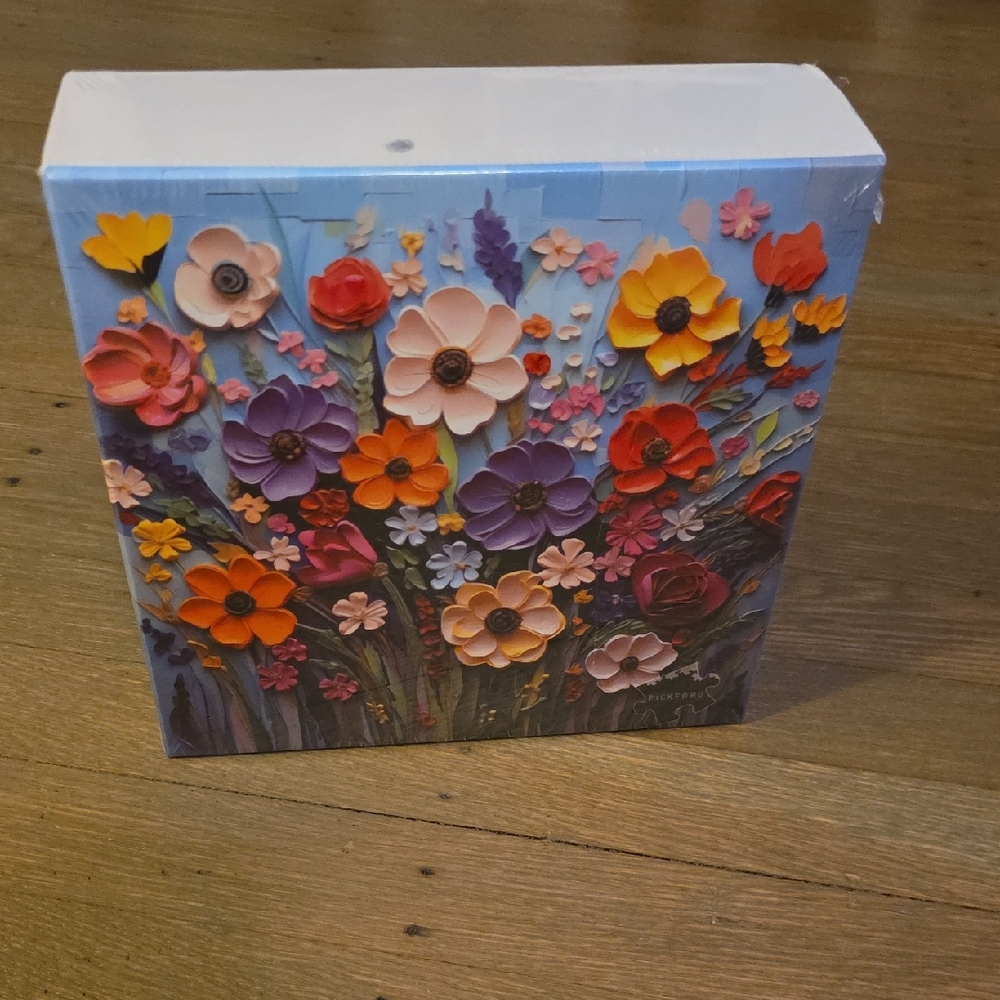 Colorful Flowers Floral Art Puzzle. 1000 Pieces. NEW